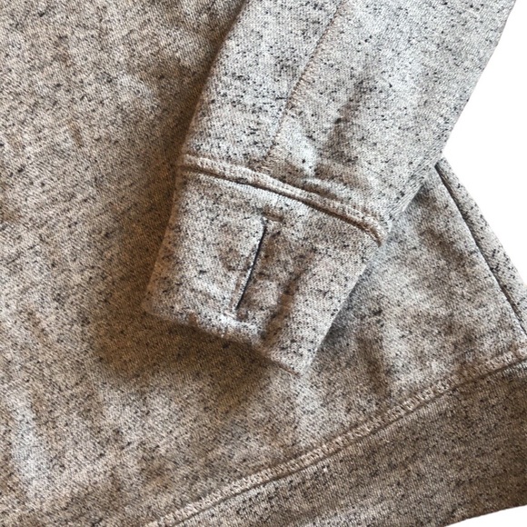 Steve Madden Quick Dry Gray Cowl Neck Sweatshirt with Moto Sleeves, Size Small - Picture 11 of 13